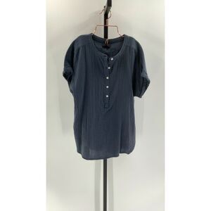 Quince Navy Button-Down Shirt